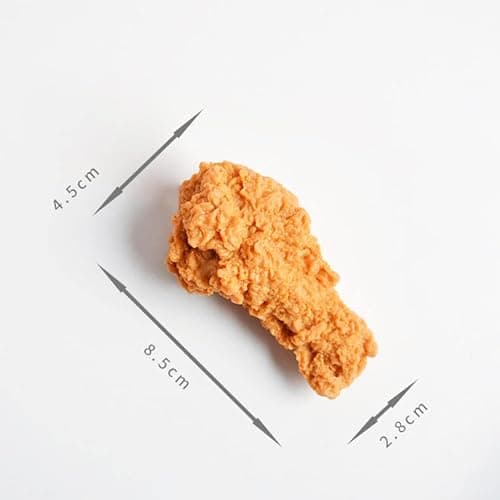 5 Pcs Simulated Chicken Legs Fake Food Model Simulated Model Lifelike Fake Fried Chicken Kitchen Home Party Decoration Display Photography Props thumbnail 3