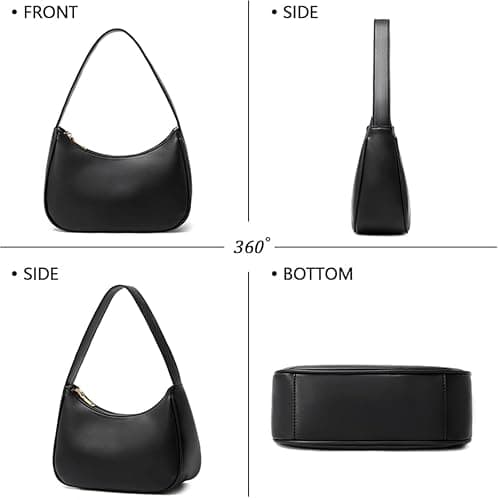 CYHTWSDJ Women's Shoulder Bags for Women, Cute Hobo Tote Handbag Mini Clutch Purse With Zipper Closure Hobo Tote Handbag thumbnail 4