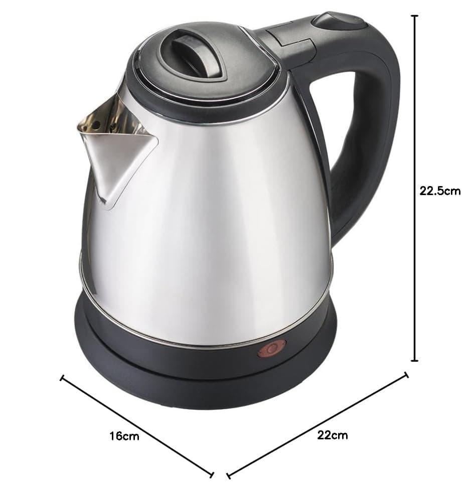 Agratto 784 - Chaleira Eletrica Inox, 220v, 1,8 Litro, Pretonox thumbnail 6