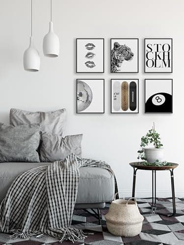 TwoDays Stockholm Style Room Decor for Women, Chic Trendy Wall Art for Living Room Aesthetic, Luxury Fashion Posters for Home Bedroom Apartment Dorm (8" X 10", Set of 6, UNFRAMED) thumbnail 4