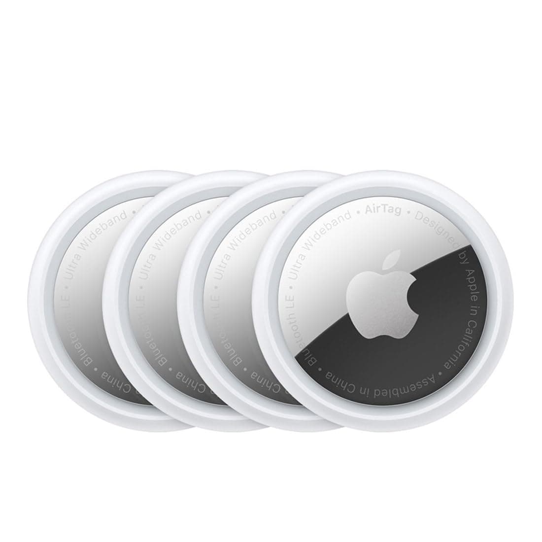 Apple AirTag (4 Pack). Track and find Your Keys, Wallet, Luggage, Backpack and More. Simple one-tap Set up with iPhone or iPad. Replaceable Battery. - Image 1