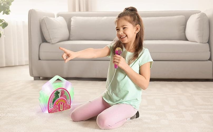 eKids Wicked Karaoke Microphone with Bluetooth Speaker for Fans of Wicked Toys, Kids Karaoke Machine with Built in Music, Great for Kids thumbnail 6