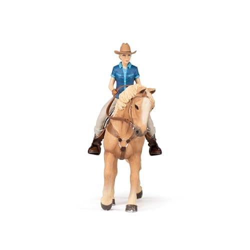 Papo - Realistic Western Horse And Rider Figure - Ages 3+ - Equestrian World Collection - Creative Play Wild West Adventure - Gift Idea Toy for Girls and Boys thumbnail 7