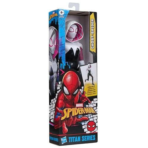 SPIDER-MAN Marvel Titan Series Ghost-Spider Action Figure, 12-Inch-Scale (30 cm) Super Hero Toys for Kids Ages 4+ thumbnail 5