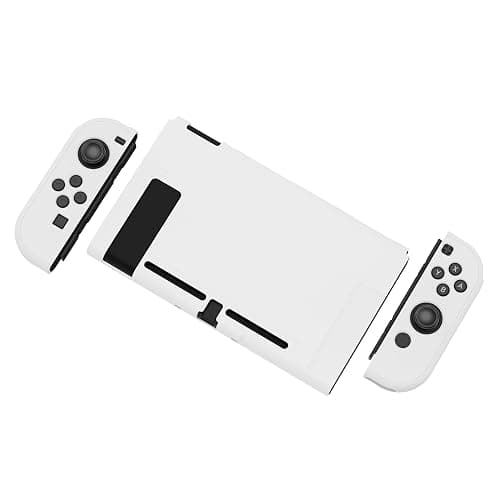 eXtremeRate PlayVital Protective Case Cover for Nintendo Switch Joy-Con Console - White thumbnail 8