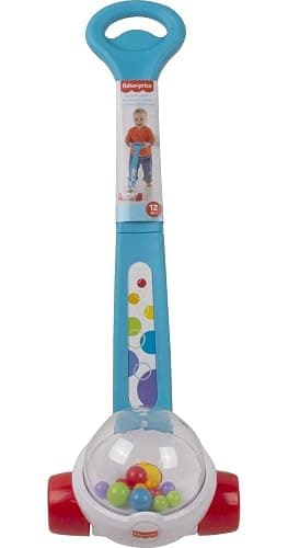Fisher-Price Baby & Toddler Toy Corn Popper Blue Push-Along with Ball-Popping Action for Infants Ages 1+ Years, 2-Piece Assembly - Toy - Blue v2 FFP thumbnail 6