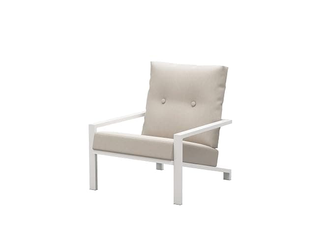 RICHLY Aluminum Terrace Furniture Set, 3-Piece Outdoor Tavern Aluminum Set, 2 Chairs with Waterproof Pads, and 1 Terrace Table, Perfect for Any Balcony, Lawn, Garden, or Backyard (Off White) thumbnail 3