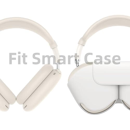 Silicone Case Cover for AirPods Max, Ear Pad Case Cover/Ear Cups Cover/Headband Cover for AirPods Max Headphones, Accessories Soft Silicone Protector for Apple AirPods Max New USB-C (2024) (Beige) thumbnail 5