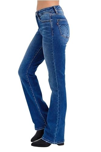 Judy Blue Mid Rise Bootcut Jeans with Thermal Lining - Image 1