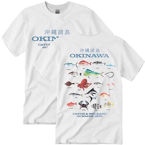Generic Okinawa T-Shirt Catch and Release Summer 1979 Shirt Unisex Trendy Summer Graphic Tee Print Short Sleeve Casual Top - Image 1