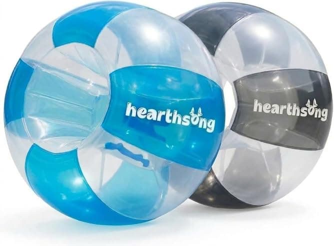 HearthSong Inflatable Bumper Balls for Kids, 2-Pack Wearable Bubble Bumpers, 47.5-Inch Outdoor Body Bouncers for Backyard Play, Parties, Tumbling and Active Family Fun thumbnail 2