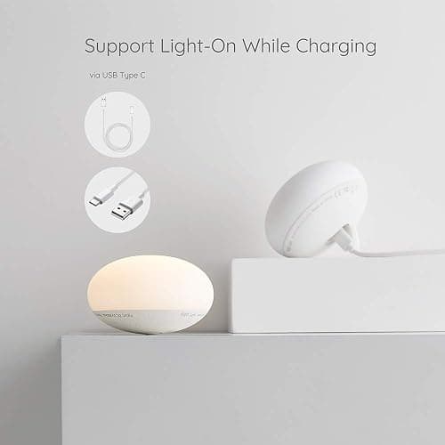 Cotabaty Baby Nachtlicht, Stilllicht für Babypflege im Kinderzimmer, Weiches BPA-freies Silikon-Touch-Control-Nachtlampe, für Stillen & Wickeln, Augenschonend, Umkehrdesign, Stufenlose Dimmfunktion thumbnail 6