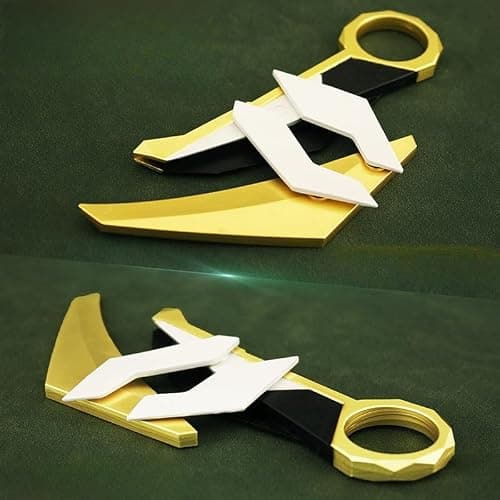 UGLYAF Valorant Karambit Prime 2.0 Champion Set Valorant Claw Knife Model (Yellow) thumbnail 4
