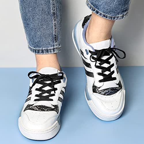 UpUGo 3 Pair Flat Shoe laces, 5/16" Wide Shoelaces for Athletic Running Sneakers Shoes Boot Strings thumbnail 5
