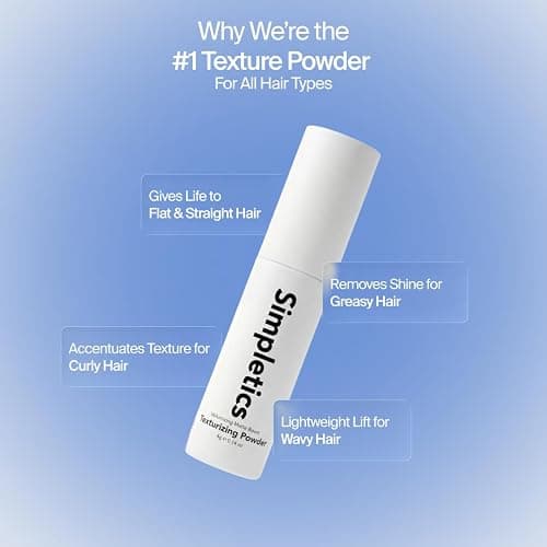 Simpletics Texturizing Powder 4g - All Natural, 4 Ingredient Nourishing Formula with Rice Starch - Chemical Free - Gives Volumized, Texturized, Matte Finish to Men & Women thumbnail 6
