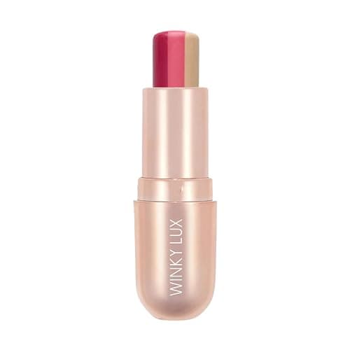 WINKY LUX Strawberry Rose Scented Lip Balm, Hydrating Sheer Pink Tint | Wraps Lips in Hydration with Jojoba Oil & Vitamin E, Sulfate-Free, Vegan, 0.12 oz - Image 1