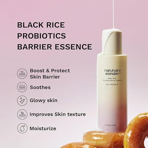 haruharu Wonder Black Rice Probiotics Barrier Essence, Skin Flooding & Layering, Strengthens Skin Barrier, Moisturizes, Glowy Radiant Skin, Ceramide & Panthenol, Holiday Stocking Stuffer, 4.05 fl.oz thumbnail 2