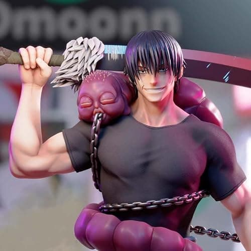 MABAIUDE Fushiguro Toji Figure Statue JJK Figure Model, 22cm Standing Pose Anime Action Figures JJK Fushiguro Toji Statue Handmade Collectible Desktop Decoration Gifts for Fans thumbnail 7