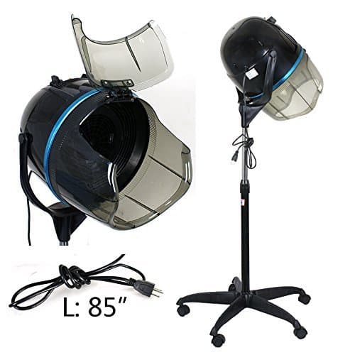 Saturnpower Hair Dryer 1300W Professional Adjustable Hooded Floor Hair Bonnet Dryer Stand Up Hair Dryers with Rolling Base for Home Salon Spa Beauty Equipment, Black thumbnail 4