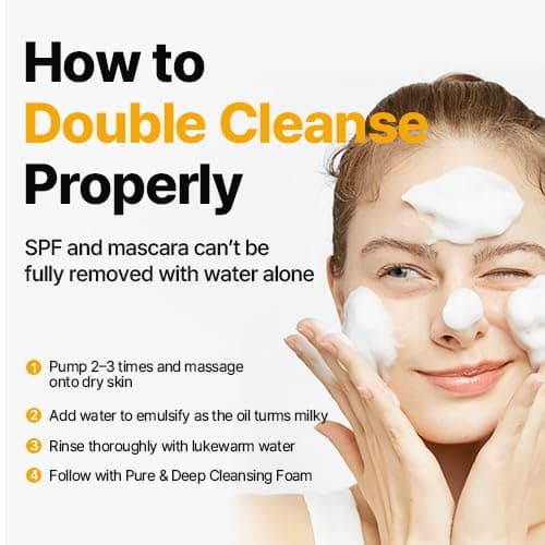 MANYO Pure Cleansing Oil, Natural Oil Cleanser for Face, Makeup Blackhead Remover, Korean Skin Care, 6.76 fl oz (200ml) thumbnail 7