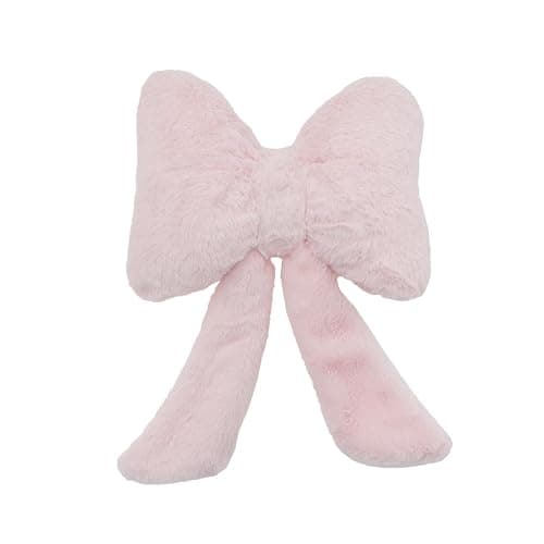 QPQPTT Bow Pillow, Bow Cushion, Pink Cushion, Soft Plush Decorative Pillow, Elegant Bow Design for Home Decor, Comfortable Throw Pillow for Sofa, Bed, Car, for Women - Image 1