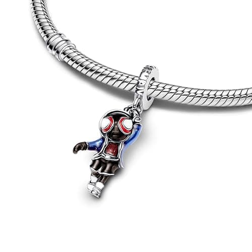 HuooNew 925 Sterling Silver, City Heroes Bead Pendant Charms Fit European Bracelets Necklaces Make DIY Jewellery Gifts for Ladies thumbnail 3