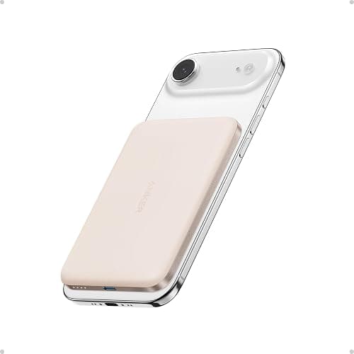Anker Nano Power Bank, Ultra-Slim 5,000mAh Magnetic Wireless Charging Battery, Qi2 Certified 15W Max MagSafe-Compatible Portable Charger, Ergonomic Design, for iPhone Air/17/16 Series - Image 1