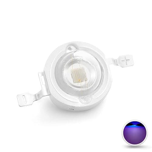 10 pcs High Power Led Chip 3W Purple Ultraviolet (UV 395nm / 400mA - 500mA / DC 3V - 3.4V / 3 Watt) SMD COB Light Emitter Components Diode 3 W Ultra Violet Bulb Lamp Beads DIY Lighting - Image 1