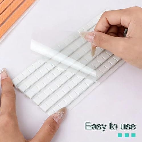 Feosky Adhesive Poster Sticky Tack Putty, Reusable and Removable Adhesive Putty, 120PCS, Mounting Putty for displaying Wall Paintings, Museum Art Photography, Picture, Crafts (White, Pack of 1) thumbnail 3