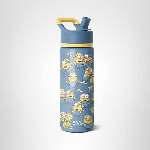 Simple Modern Despicable Me Minions Kids Water Bottle with Straw Lid | 18oz Insulated Stainless Steel Kids Tumbler & Spill Proof Toddler Cup for School, Girls, Boys | Summit | Minions Unite thumbnail 8
