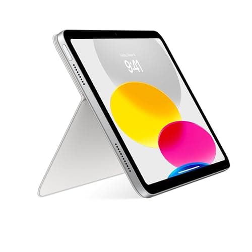 Apple Magic Keyboard Folio: iPad Keyboard and case for iPad (A16 and 10th Generation), Detachable Two-Piece Design That attaches magnetically, Built-in trackpad, US English – White thumbnail 4