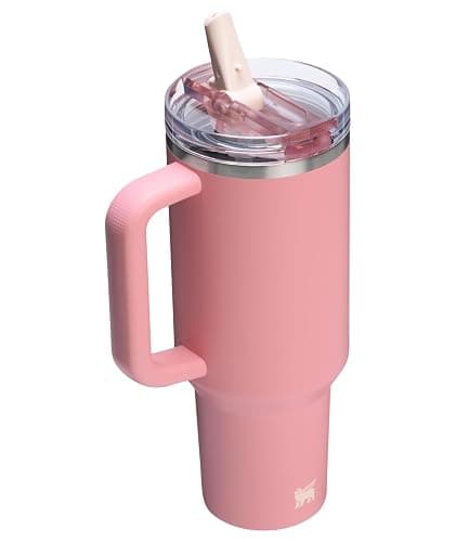 STANLEY Quencher ProTour Flip Straw Tumbler with Leakproof Lid 40 oz | Built-In Straw and Handle | Cup Holder Compatible for Travel | Insulated Stainless Steel Cup | BPA-Free | Pink Mesa thumbnail 4