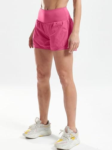 CADMUS 2 in 1 Women's Workout Shorts for Athletic Gym Running Shorts with Phone Pockets thumbnail 4
