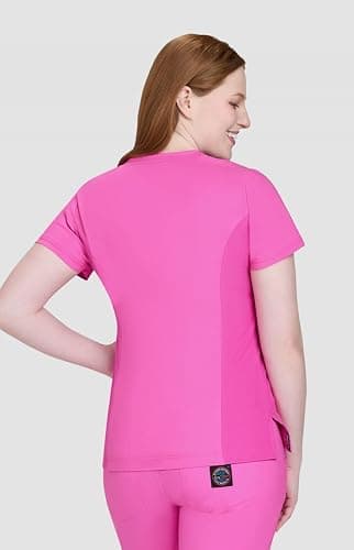 KOI Lite Philosophy Women's 3-Pocket Mock-Wrap Scrub Top thumbnail 2