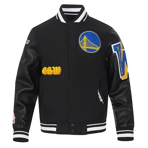 Pro Standard Mens NBA Old English Varsity Jacket - Image 1