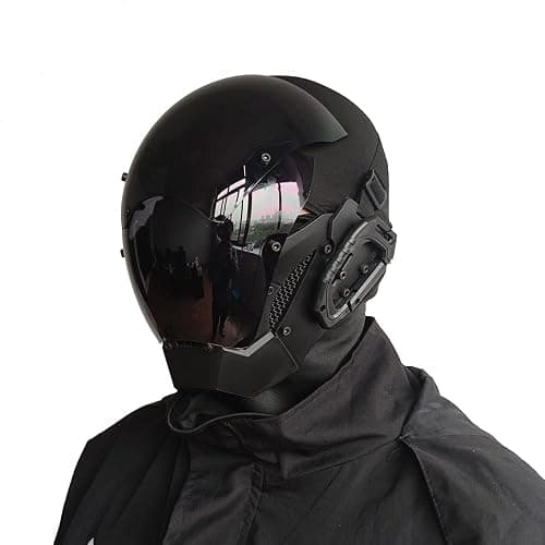 KYEDAY Punk Mask Cosplay for Men, Cosplay Halloween Mask Fit Party Music Festival Accessories thumbnail 2