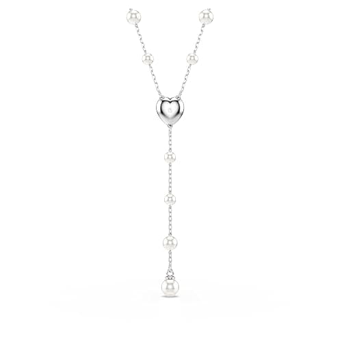 Swarovski Ariana Grande Collection, Clear Crystal & Pearls, Rhodium Finish, Necklaces, Earrings and Bracelets thumbnail 4