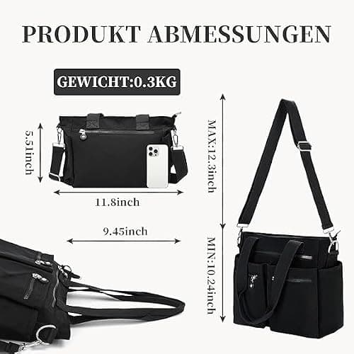 Tote Bag for Women Work Handbags for Women Crossbody Bags with Multiple Pockets thumbnail 3