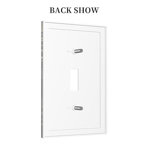Dark Academia Gothic 1 Gang Light Switch Cover Vintage Witchy Skull Moth Decorative Single Toggle Wall Plates Outlet Covers Faceplates Electrical Switchplate for Retro Home Library Bedroom Decor thumbnail 5