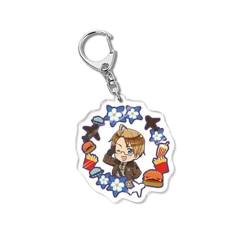 GO2COSY Set of 8 Anime Axis Powers Hetalia Acrylic Keychain Pendant Key Chain Style C thumbnail 5
