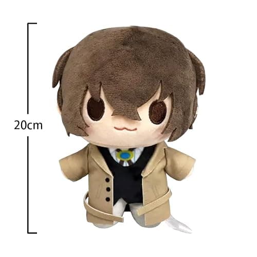 BSD Plush Chuuya Nakahara Figure BSD Dazai Plush 7.87'' Anime Plushies Ranpo Edogawa Stuffed Doll Mini Hug Pillow Cushion Sofa Decoration thumbnail 3
