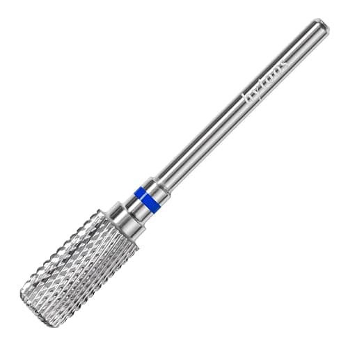 HYTOOS Safety Nail Drill Bits, 13mm Barrel Dust Proof D4S Cut Nail Bit, Right-handed 3/32 Carbide Drill Bits for Nails, Electric Manicure Drills Removal Gel,M - Image 1