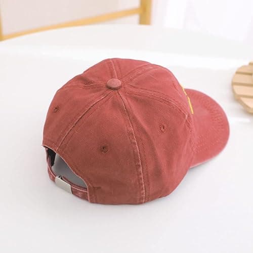 Cute Embroidery Excavator Kids Baseball Cap Adjustable Cotton Washed Vintage Cowboy Hat for Boys Girls Age 2-8 thumbnail 4