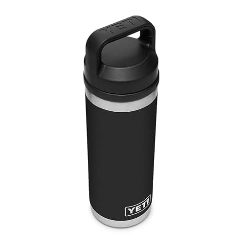 YETI Rambler 18 oz Bottle, Vacuum Insulated, Stainless Steel with Chug Cap, Black thumbnail 4