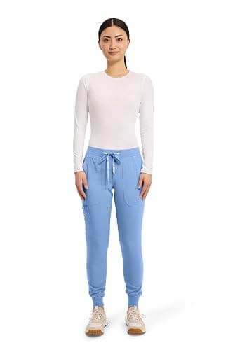 Med Couture Touch Scrub Pants for Women Cargo Jogger Bottoms 5 Pockets thumbnail 2