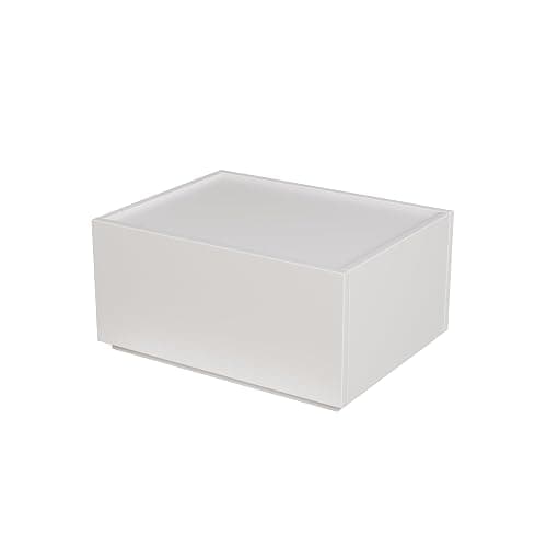 Svimi Modular Stackable Drawers, Modern Nightstand Modular Storage Bins - Storage Cabinet, Bedside Table, Sofa End Table for Living Room Hallway Entryway White Small Set 1 thumbnail 3