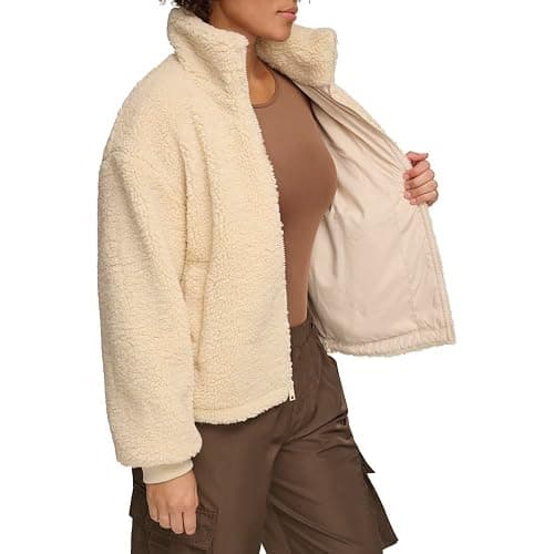 Levi's womens Zip Up Sherpa Teddy Jacket (Standard & Plus Sizes) thumbnail 5