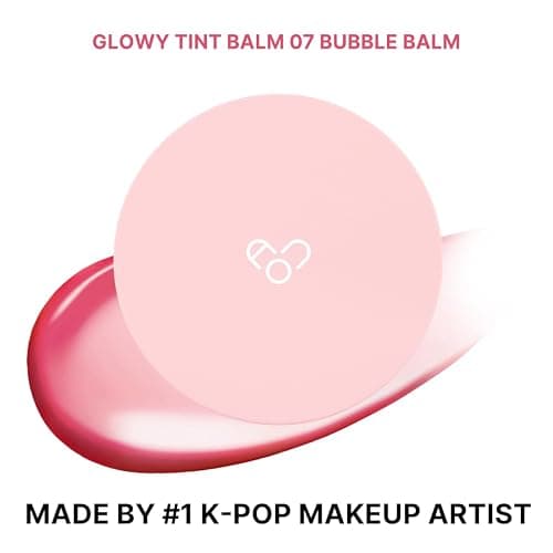 AOU GLOWY TINT BALM Tinted Lip Balm with Natural Gloss Instant Hydration for Chapped Lips 0.12Oz (07 Bubble Balm) thumbnail 2