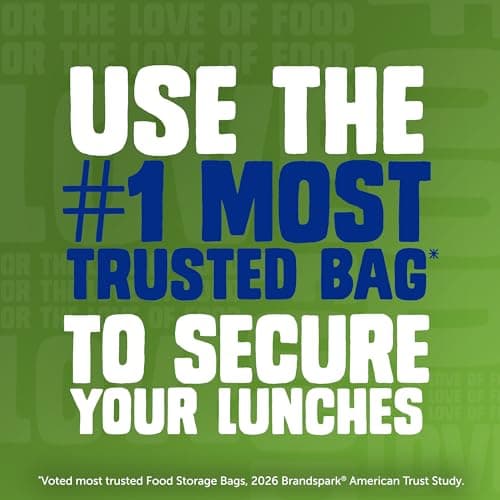 Ziploc Sandwich and Snack Bags with EasyGuide Texture, Plastic Storage Bags with Grip 'n Seal Technology, 270 Bags Total thumbnail 6