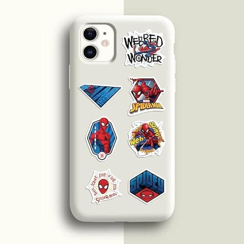 50pcs Cartoon Spider-Man Stickers for Kids,Vinyl Waterproof Princess Decal for Water Bottle Laptop Toy Sticker for DIY Decorate Bumper Phone Hard Hat Kids Teens Gifts (Spider) thumbnail 6